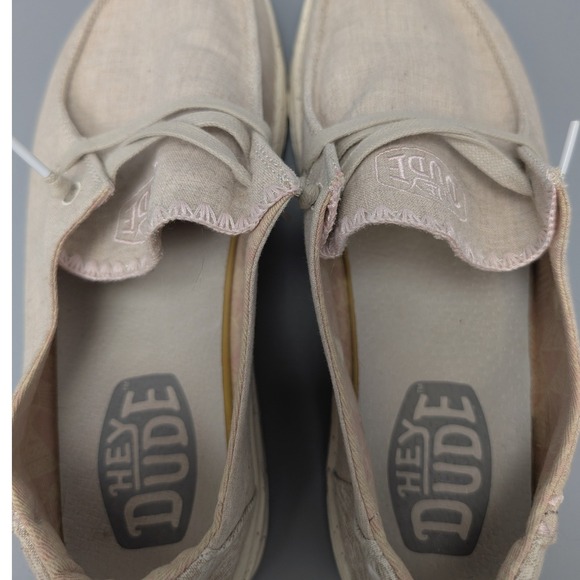 Hey Dude Wendy Dusty Inca Tan Pink Slip On Loafers Shoes Womens 10 121410597 - Picture 10 of 13